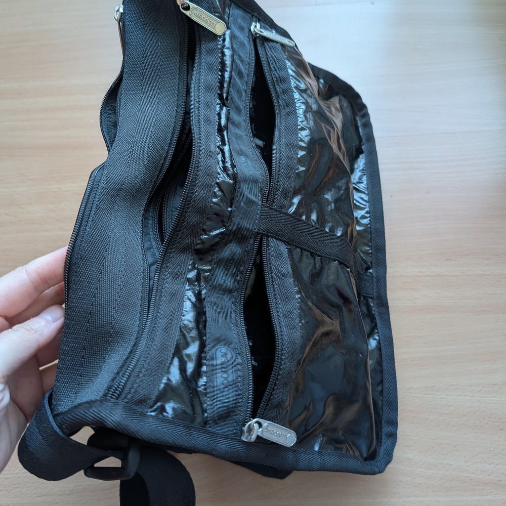 Black and Gray Crossbody Bag - Picture 5 of 9